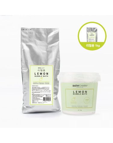 [보리보리]  사해소금 버블바스 1KG 레몬_리필형 거품입욕제