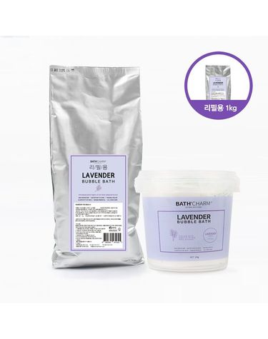 [보리보리]  사해소금 버블바스 1KG 라벤더_리필형 거품입욕제