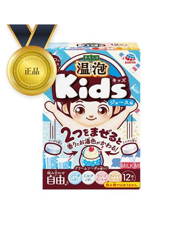 [보리보리] 온포 탄산발포 KIDS 주스 12정 일본입욕제 어린이 입욕제