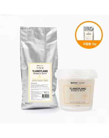 [보리보리]  사해소금 버블바스 1KG 일랑일랑_리필형 거품입욕제