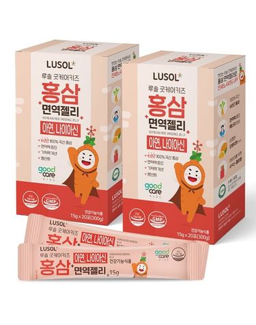 [보리보리] 굿케어키즈 홍삼면역젤리 2박스