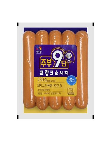 [보리보리] 목우촌 주부9단 프랑크소시지 230g 3개