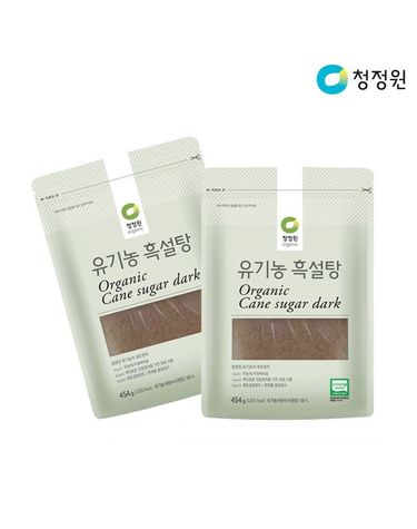 [보리보리] 청정원 유기농 흑설탕 454g x6개
