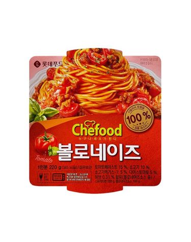 [보리보리] 롯데 쉐푸드 스파게티 볼로네이즈 220g 4개