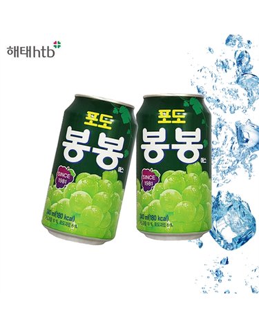 [보리보리] 해태음료 포도봉봉 340ml 24개