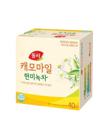 [보리보리] 동서 캐모마일 현미녹차 1.5g 40개입 x3개