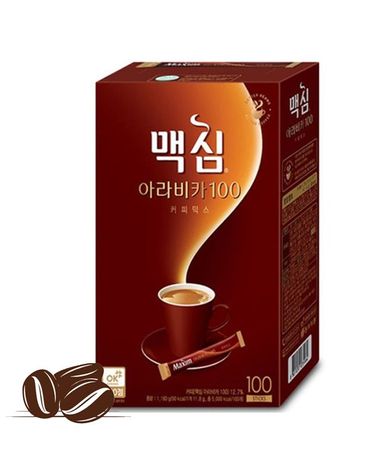 [보리보리] 맥심 아라비카100 커피 블랙 100T x1개