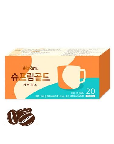 [보리보리] 맥심 슈프림 골드 커피믹스 13.5g 20입 x6개