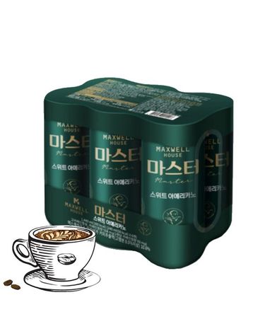 [보리보리] 맥스웰하우스 마스터 스위트 아메리카노 240ml 6팩 x2개