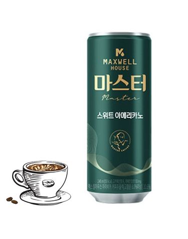 [보리보리] 맥스웰하우스 마스터 스위트 아메리카노 240ml x30개
