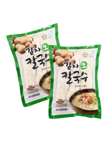 [보리보리] 송학식품 감자 생칼국수 450g 15개 한박스