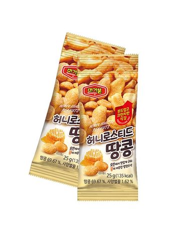 [보리보리] 머거본 허니로스티드땅콩25g6입, 1개