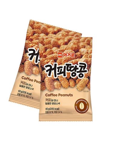 [보리보리] 머거본 커피땅콩40g12입, 1개