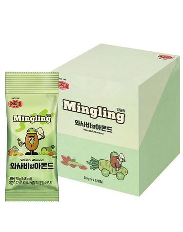 [보리보리] 머거본 와사비아몬드30g12입, 1개