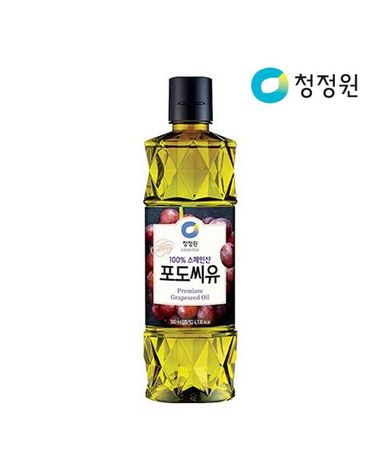 [보리보리] 청정원 참빛고운 포도씨유 500ml x5개