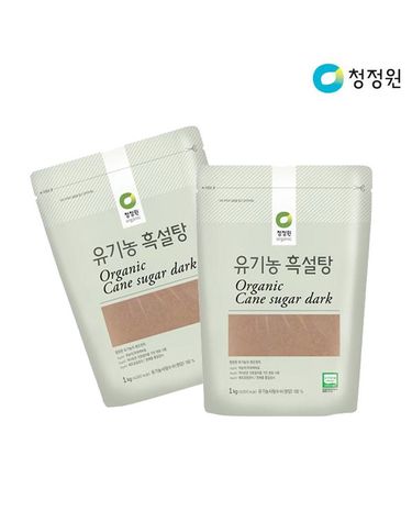 [보리보리] 청정원 유기농 흑설탕 1kg x5개