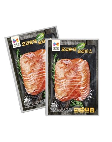 [보리보리] 목우촌 오메가3 오리훈제 슬라이스 400g 2개
