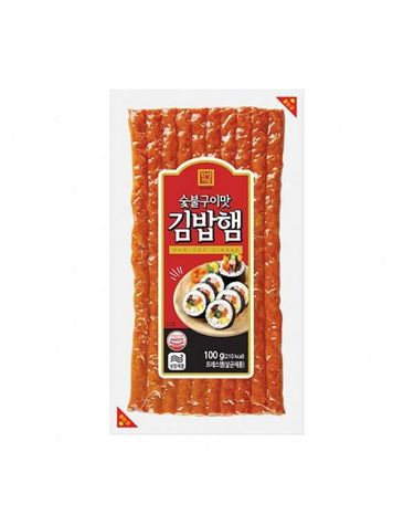 [보리보리] 한성 숯불구이맛 김밥햄 100g 10개
