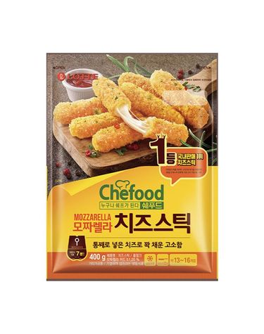 [보리보리] 롯데 쉐푸드 모짜렐라 치즈스틱 400g 2개