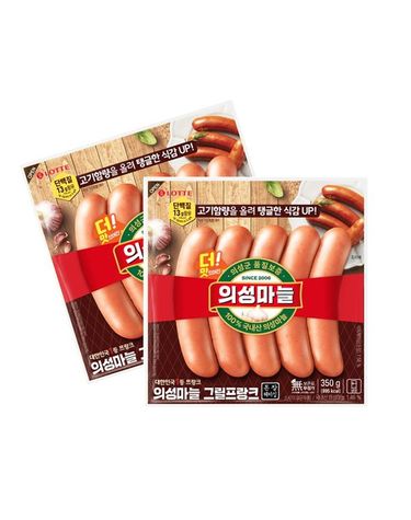 [보리보리] 롯데 롯데햄 의성마늘프랑크 350g 3개