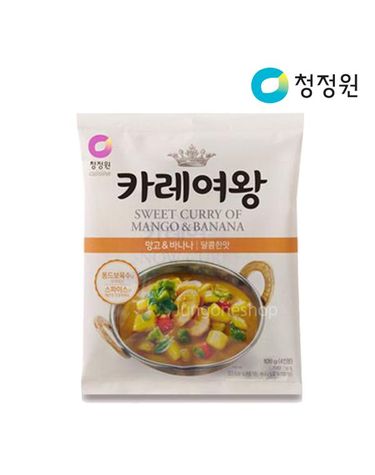 [보리보리] 청정원 카레여왕 망고 바나나 108g x8개