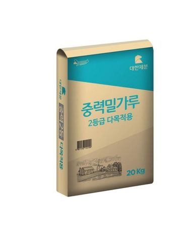 [보리보리] 곰표 중력 2등급 밀가루 20kg 1개 한박스