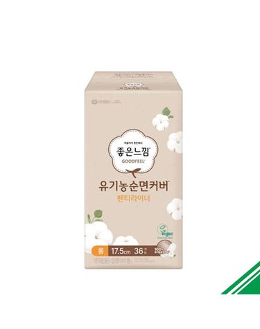 [보리보리] 좋은느낌 유기농순면커버 팬티라이너 롱 36p x4개