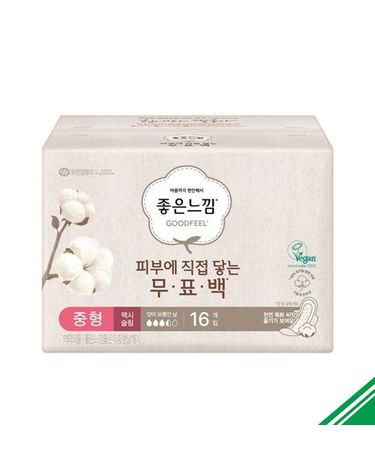 [보리보리] 좋은느낌 무표백 유기농 순면 맥시슬림 중형16p x4개