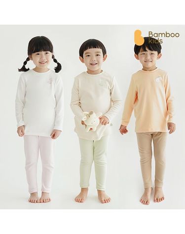 [보리보리] 밤부키즈 온마을 긴팔 내의톤인톤_바니24~60개월