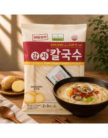 [보리보리] 칠갑 복조리 감자생칼국수 400g, 5개