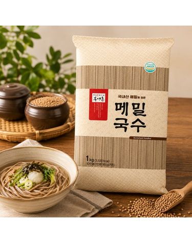 [보리보리] 봉평촌 메밀국수 OPP 1kg 봉지형, 3개