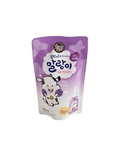 [보리보리] 애경 말랑이 버블핸드워시 블루베리 250ml 리필 x9개