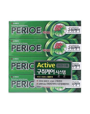 [보리보리] 엘지 페리오 브레쓰케어 알파 브레쓰쿨 치약 150g 3+1 x8개