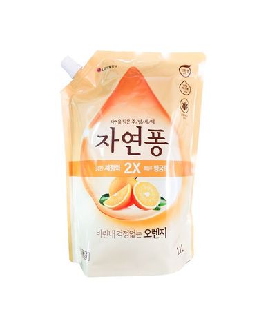 [보리보리] 엘지 자연퐁 오렌지 리필 1.1L x5개