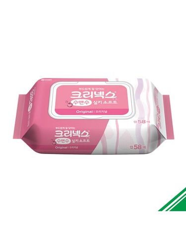 [보리보리] 크리넥스 수앤수 실키소프트 물티슈 캡형 58매 x12개