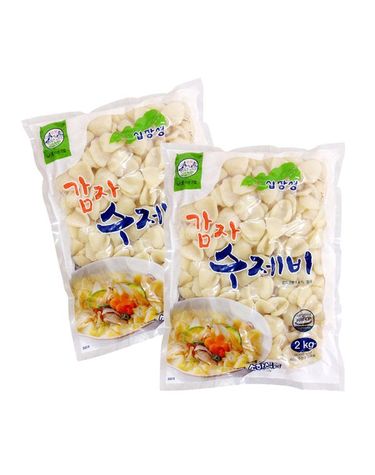 [보리보리] 송학식품 십장생 감자수제비 2kg 6개 한박스