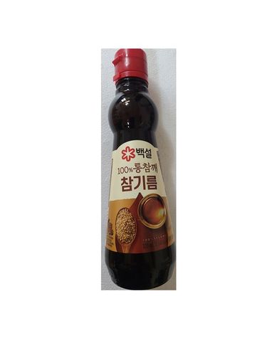 [보리보리] CJ제일제당 백설 100 통참깨 참기름 300ml x2개