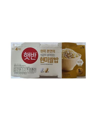 [보리보리] CJ제일제당 햇반 현미쌀밥 210g4 x2개
