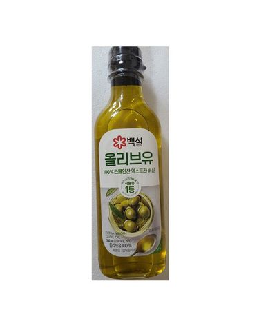 [보리보리] CJ제일제당 백설 압착올리브유 500ml x6개
