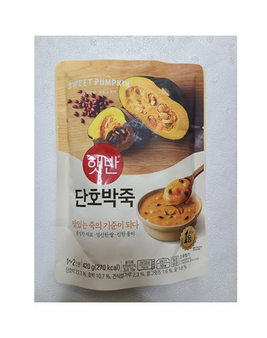 [보리보리] CJ제일제당 햇반 소프트밀 단호박죽 420g x7개