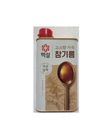 [보리보리] CJ 100통참깨 참기름 500ml 캔 x1개
