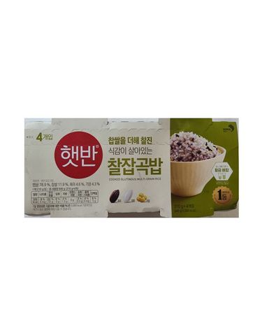 [보리보리] CJ 햇반 매일찰잡곡밥 210g 4입 x3개