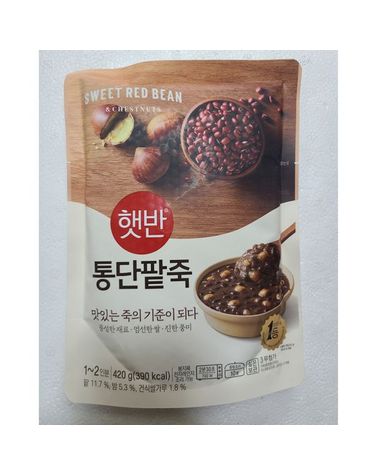 [보리보리] CJ 햇반 통단팥죽 420g x4개