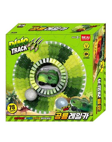 [보리보리] 세주 공룡 레일카 78pcs 미니카 포함