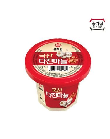 [보리보리] 종가집 다진마늘 230g x8개