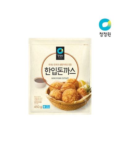 [보리보리] 청정원 한입 돈까스 450g x5개