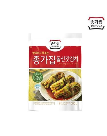 [보리보리] 종가집 돌산갓김치 500g 파우치 x5개