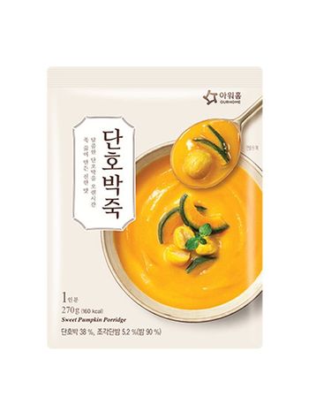[보리보리] 아워홈 바로 단호박죽 270g x5개