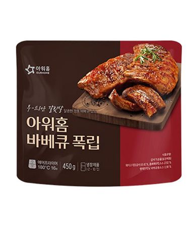 [보리보리] 아워홈 바베큐폭립 오리지널 450g x3개