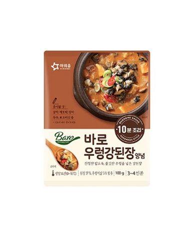 [보리보리] 아워홈 바로 우렁강된장양념 100g x3개